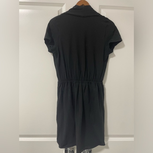 THEORY -black cotton dress - Picture 2 of 5